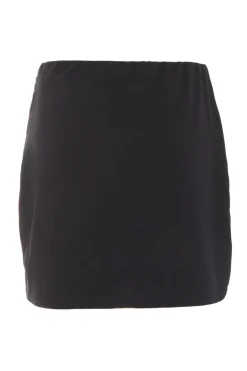 Quiz Black Ruched Wrap Mini Skirt Clearance