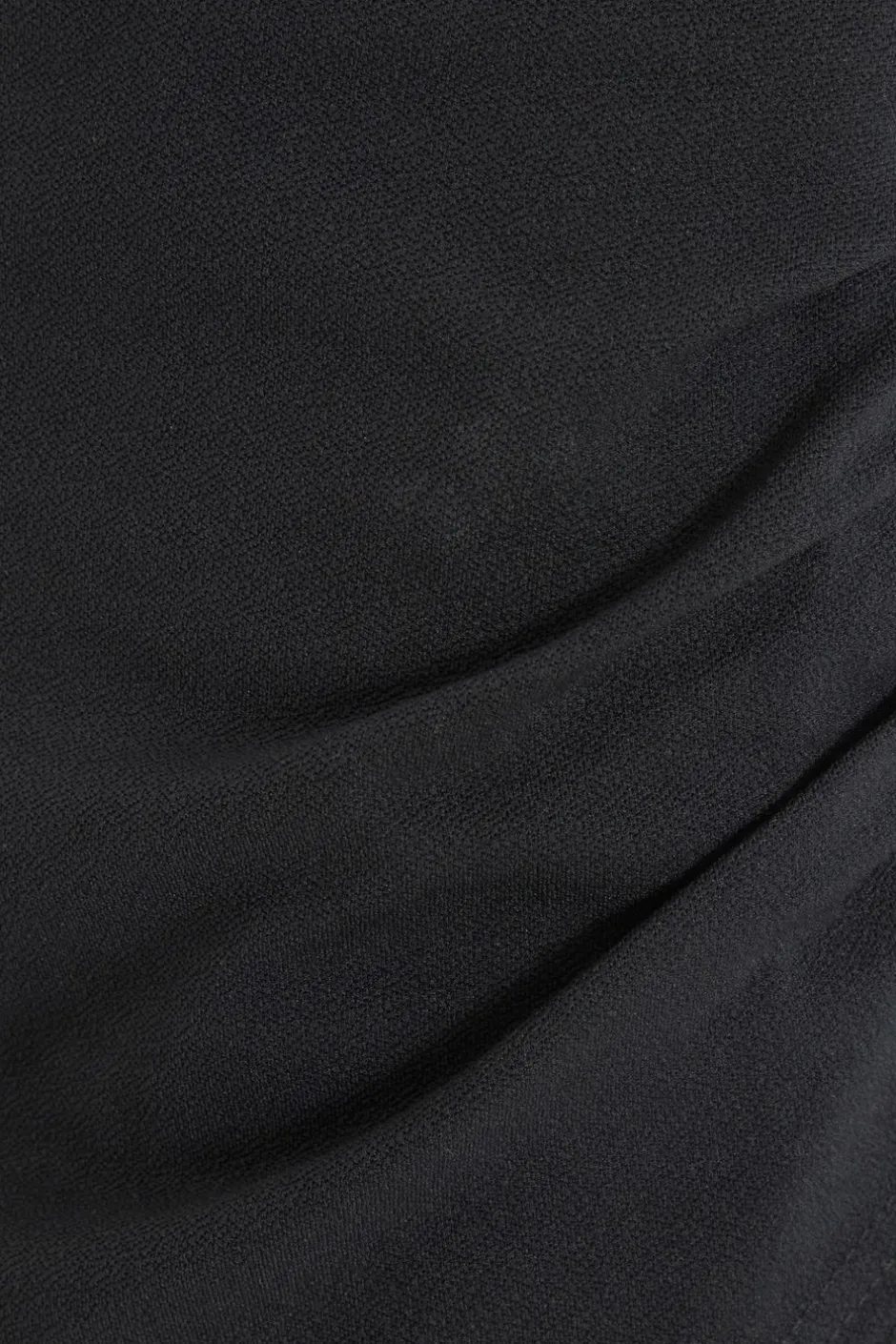 Quiz Black Ruched Wrap Mini Skirt Clearance