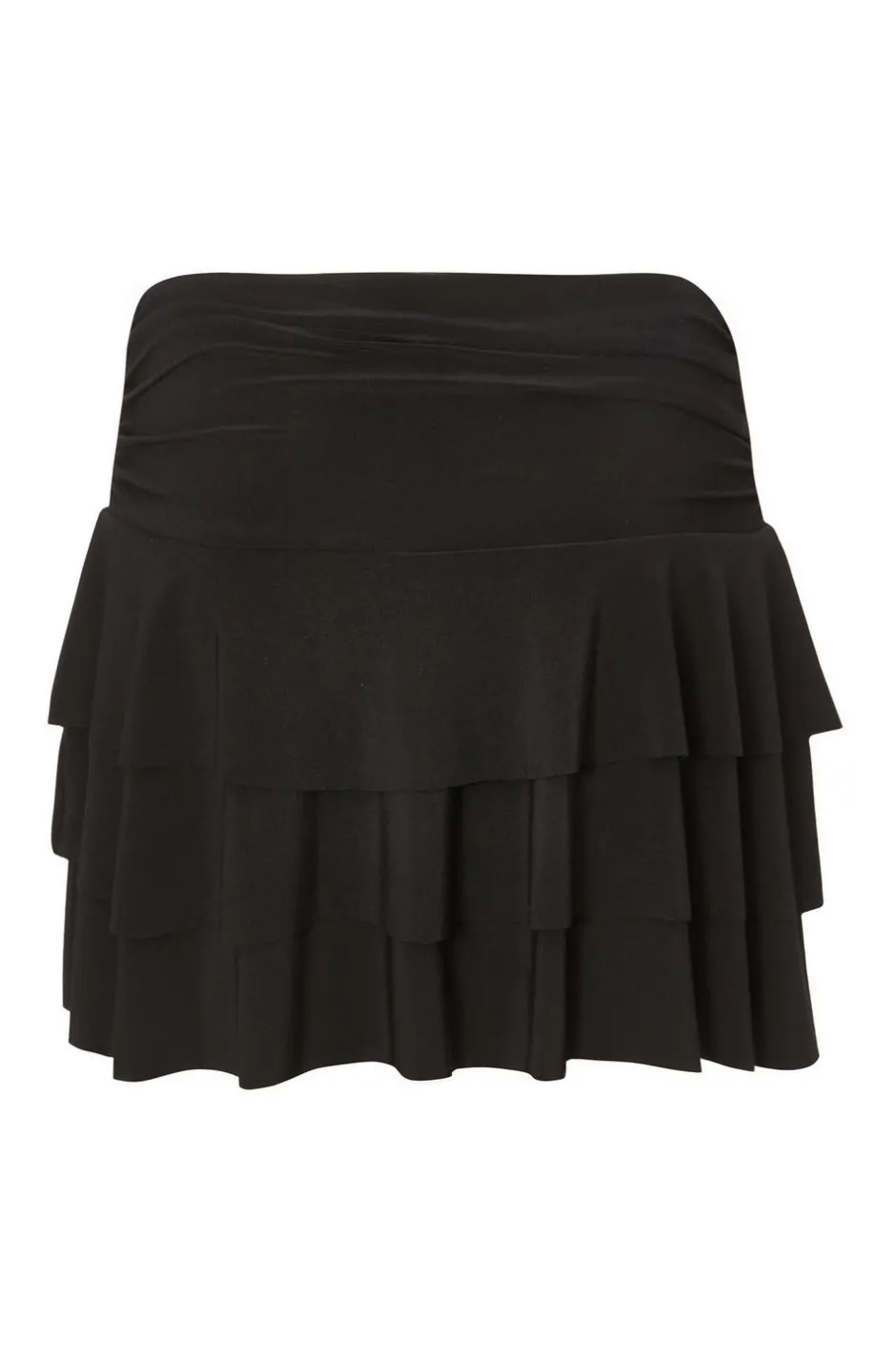 Quiz Ruffle Tiered Skort Black Online