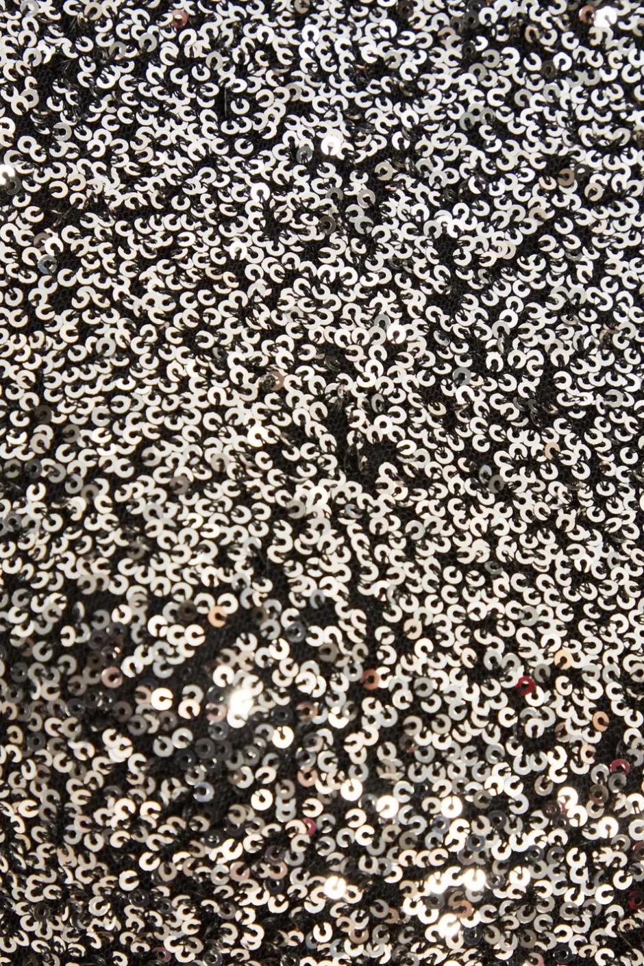 Quiz Black Sequin Crop Top Clearance