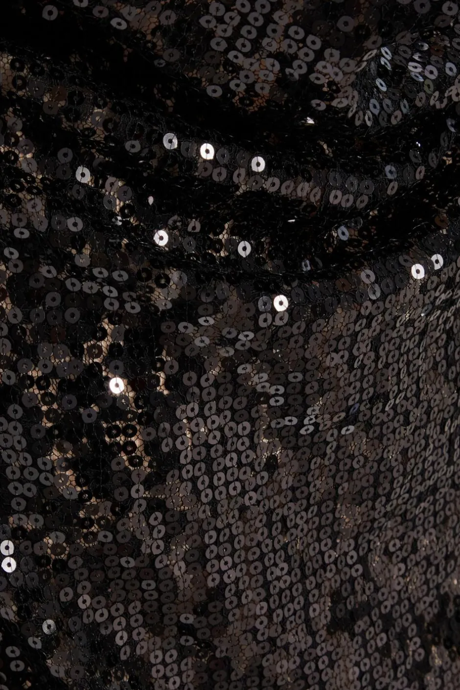 Quiz Black Sequin Lace Mini dress Outlet