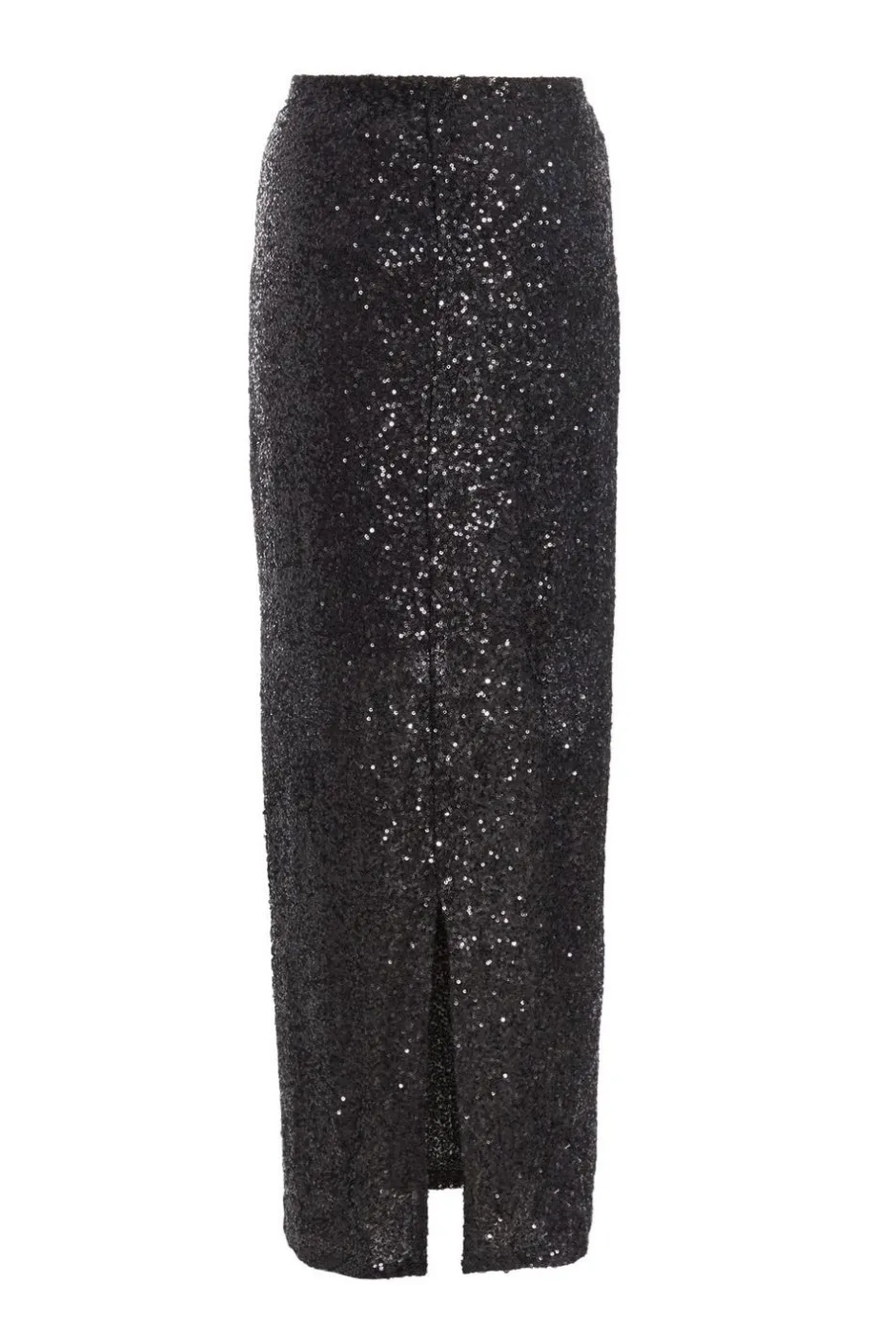 Quiz Black Sequin Maxi Skirt Clearance