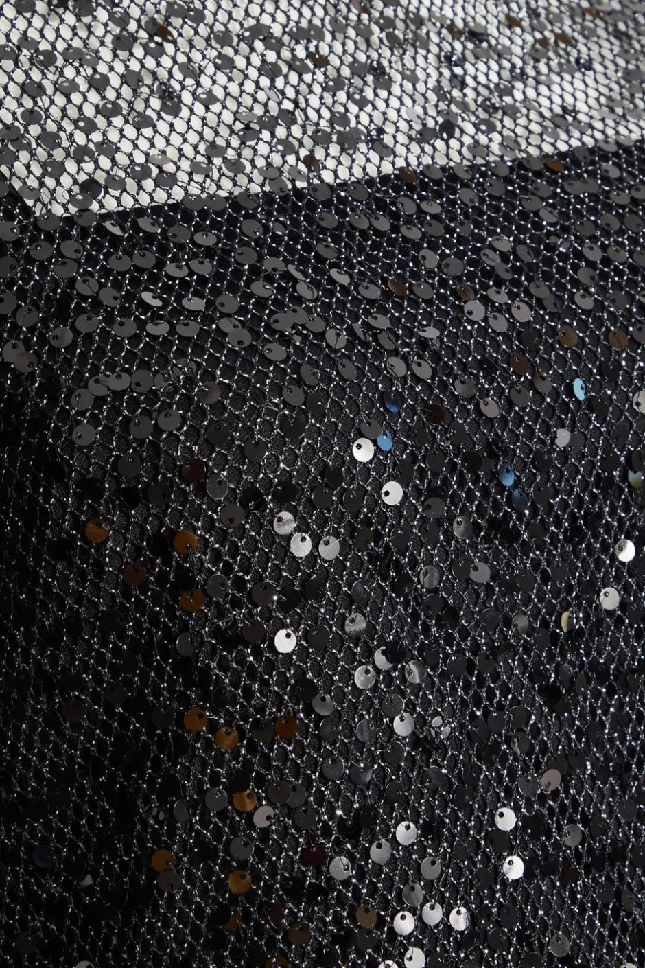Quiz Black Sequin Mesh Maxi Dress Outlet