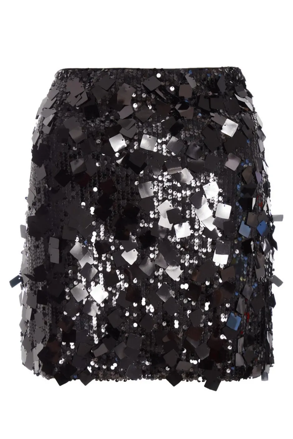 Quiz Black Sequin Mini Skirt Outlet