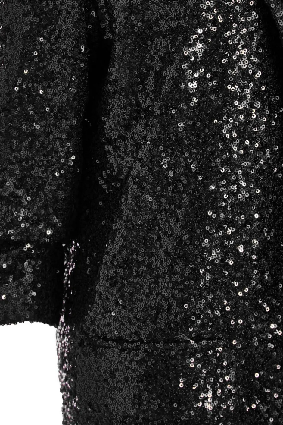 Quiz Sequin Ruched Blazer Black Discount