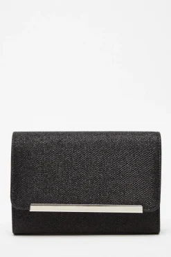 Quiz Black Shimmer Cross Body Bag Best