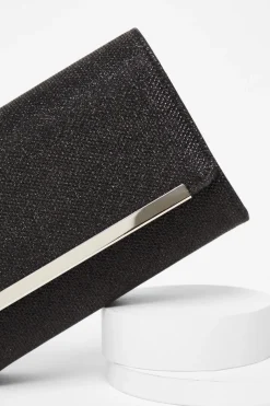 Quiz Black Shimmer Cross Body Bag Best