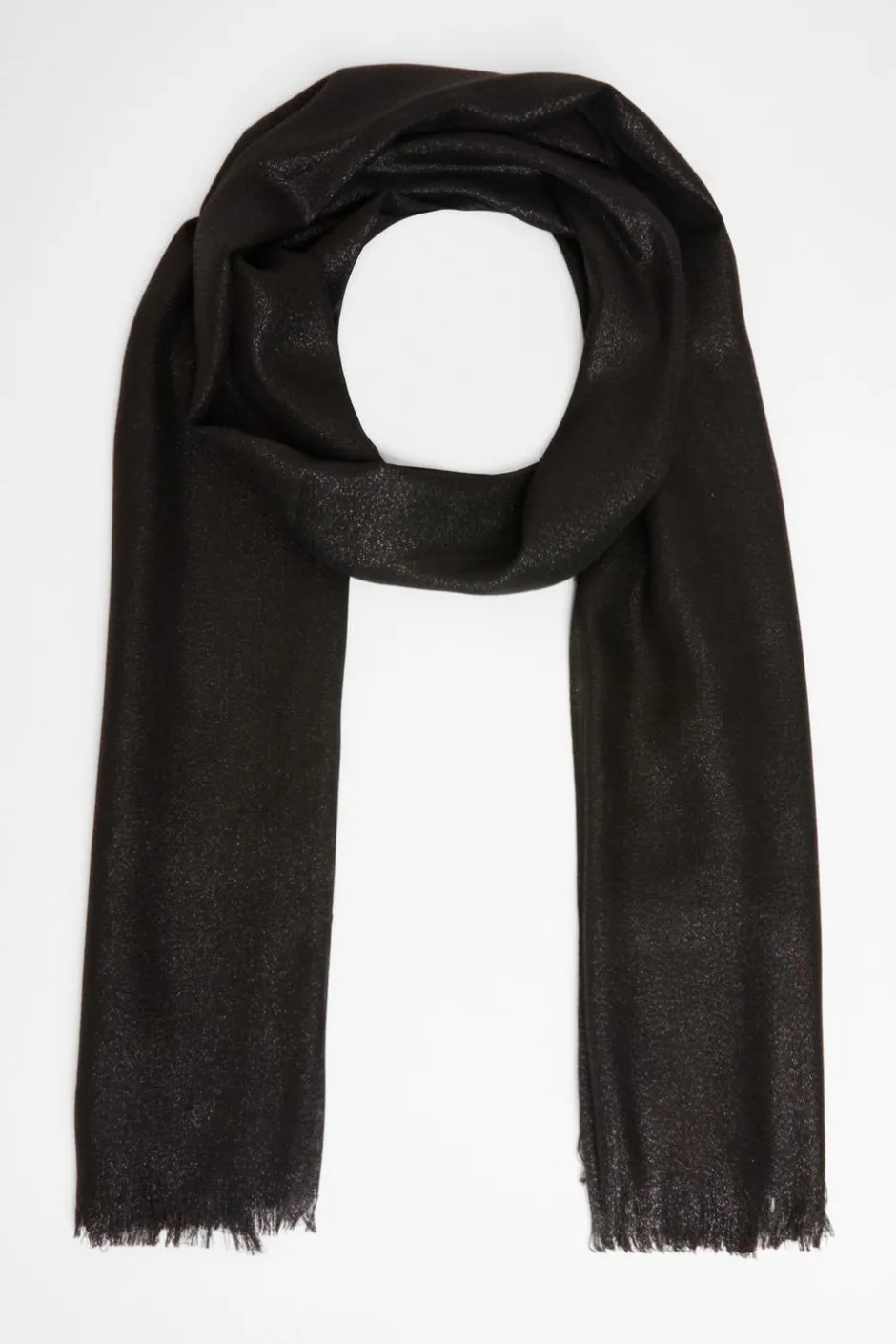 Quiz Black Shimmer Scarf Clearance