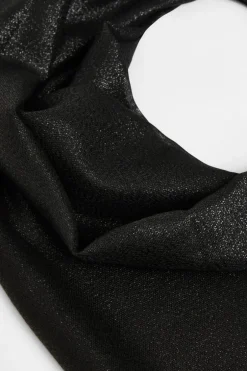 Quiz Black Shimmer Scarf Clearance