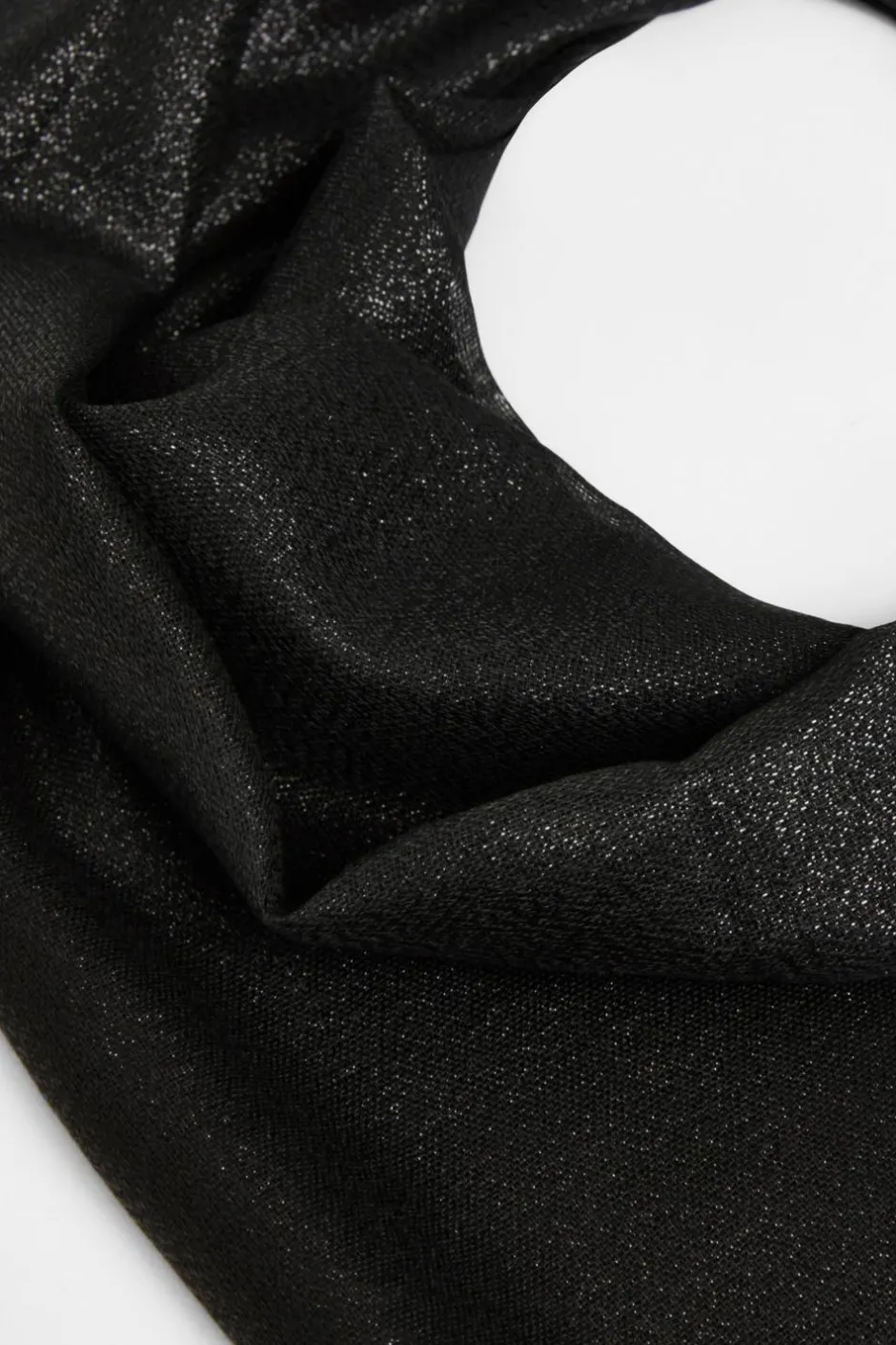 Quiz Black Shimmer Scarf Clearance
