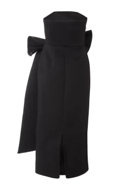 Quiz Strapless Bow Midaxi Dress Black Hot