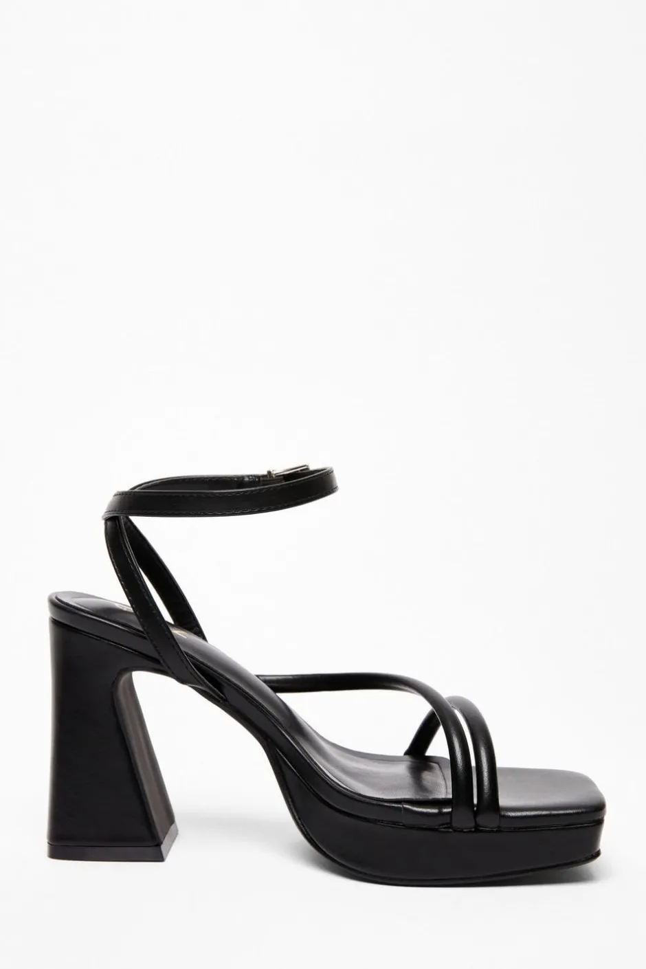 Quiz Strappy Platform Heeled Sandals Black Discount