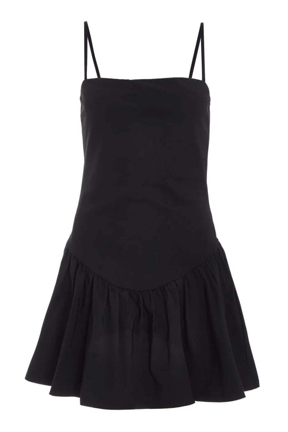 Quiz Black Strappy Puff Ball Skater Dress