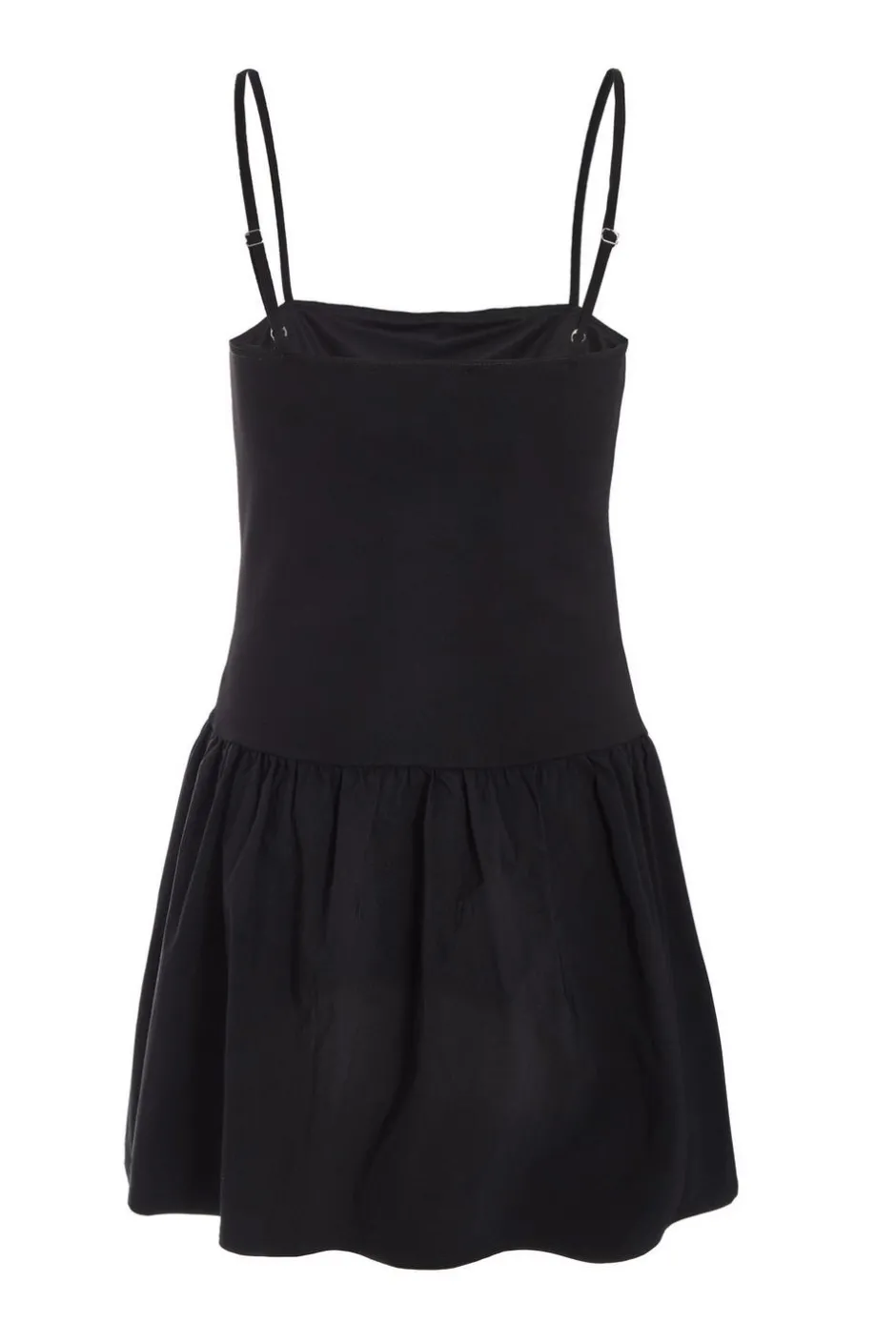Quiz Black Strappy Puff Ball Skater Dress