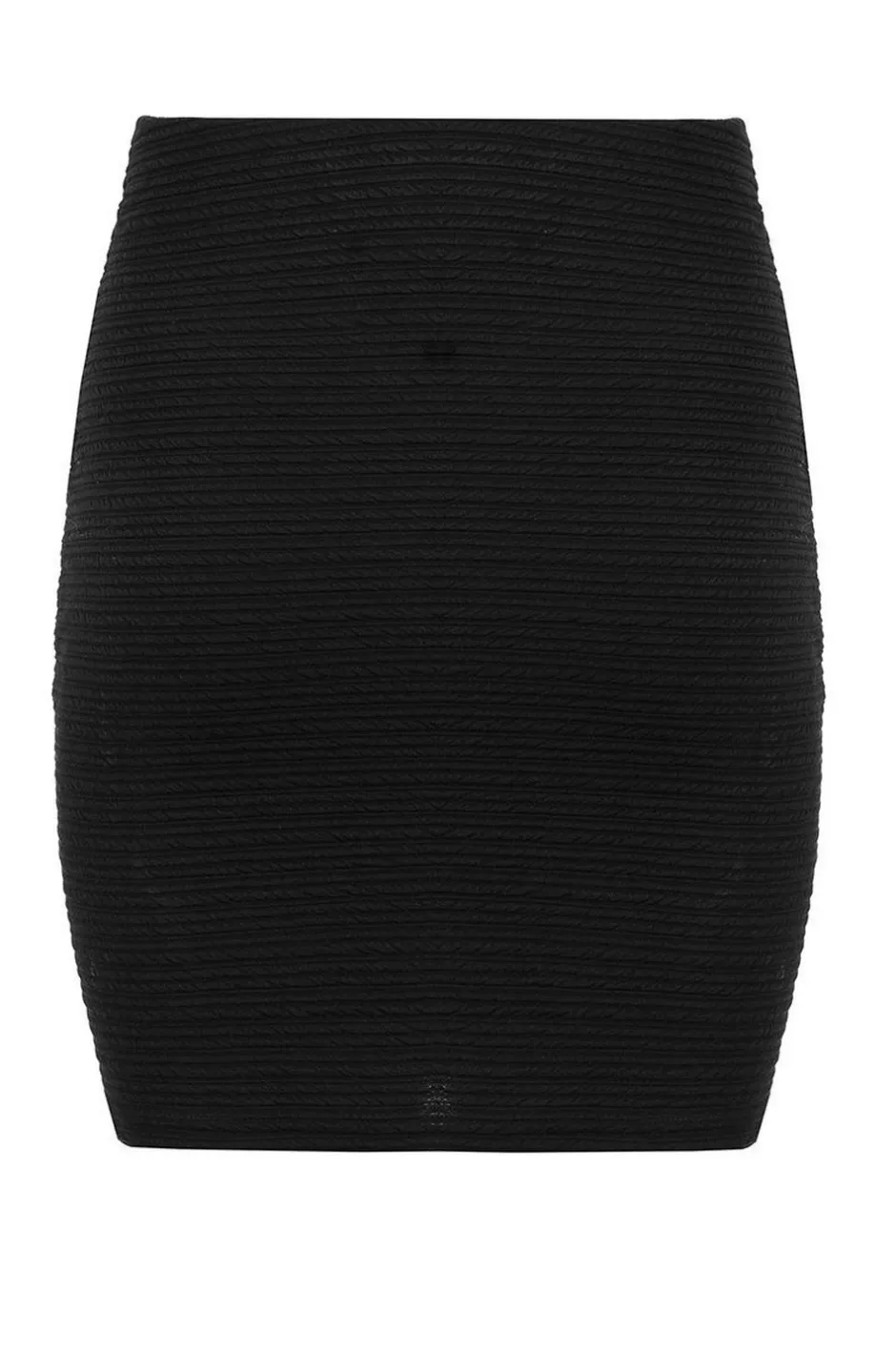 Quiz Black Textured Bodycon Mini Skirt Clearance