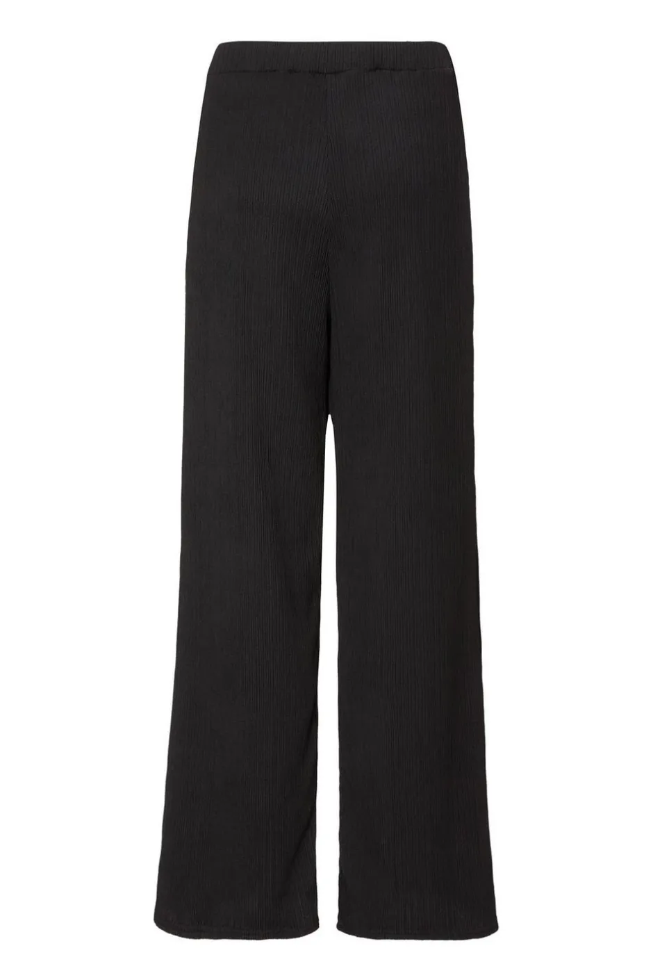 Quiz Black Textured Palazzo Trousers Discount