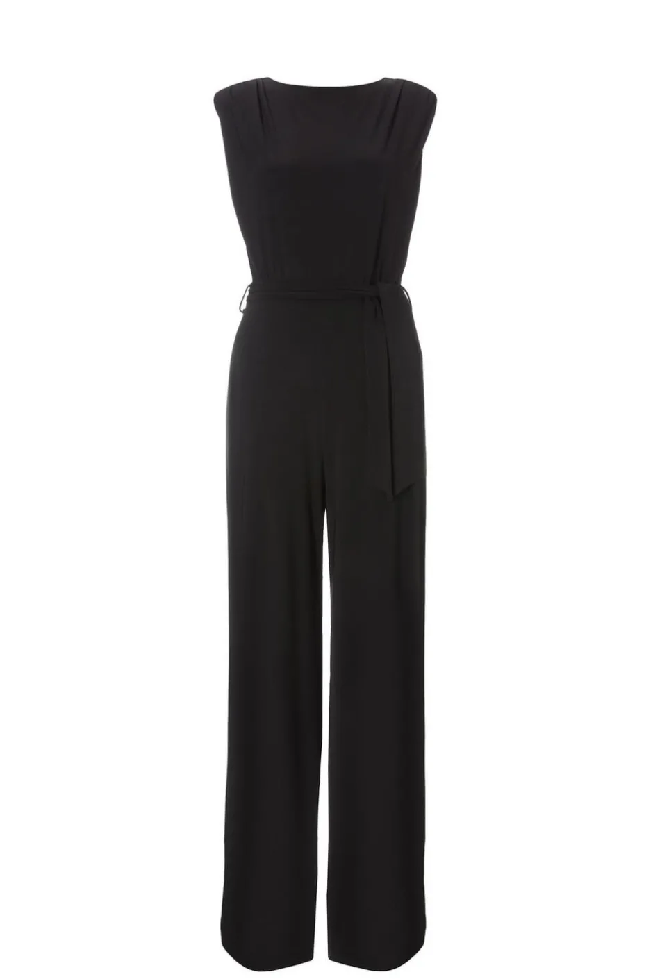 Quiz Tie Waist Jumpsuit Black Best