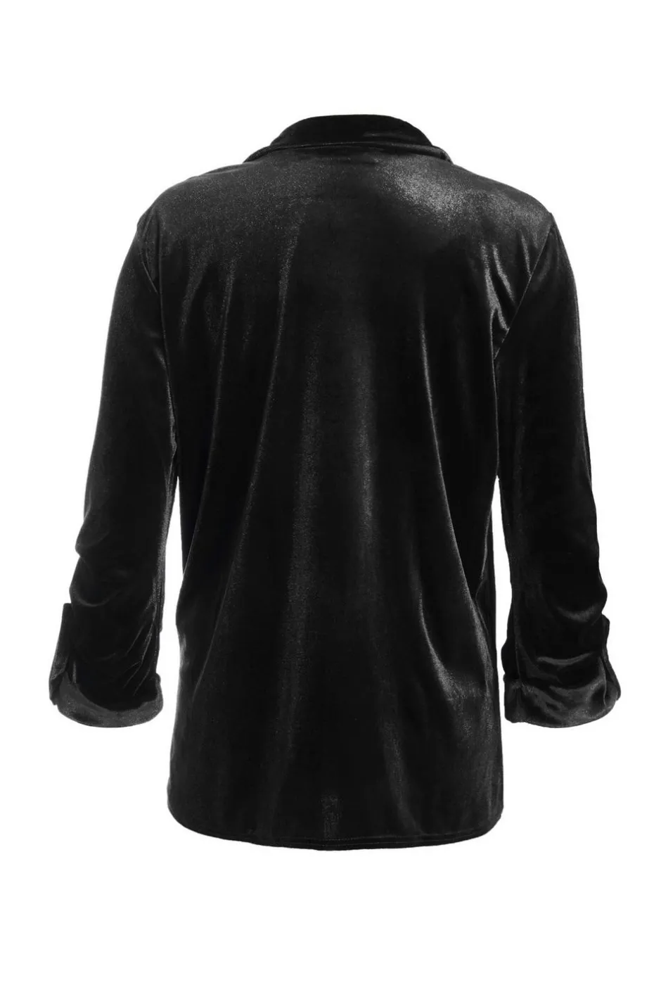 Quiz Velvet Blazer Black New