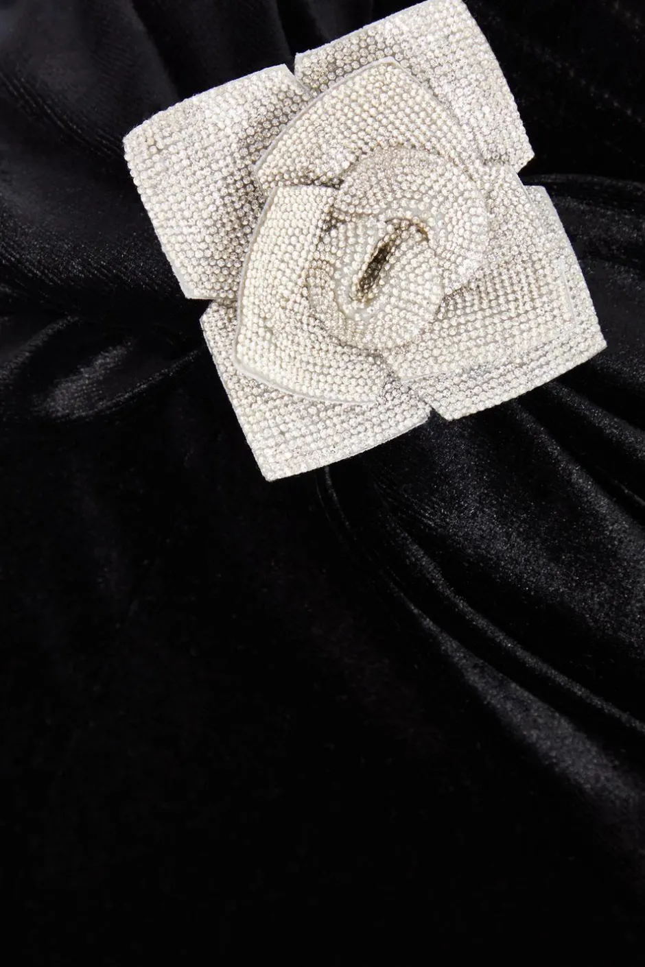 Quiz Black Velvet Corsage Maxi Skirt New