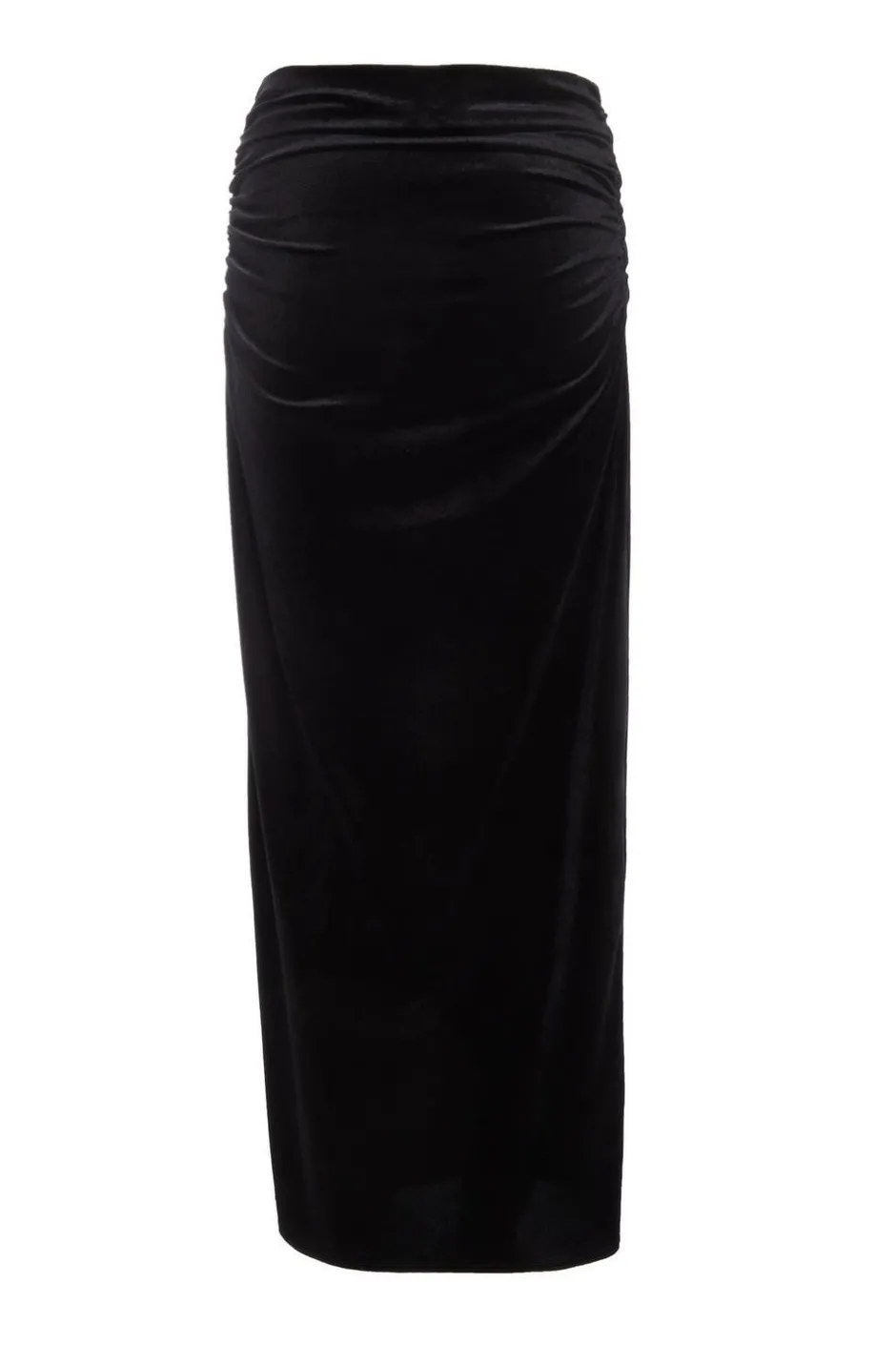 Quiz Black Velvet Maxi Skirt Sale