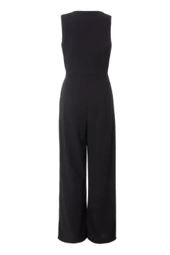 Quiz Waistcoat Jumpsuit Black Best