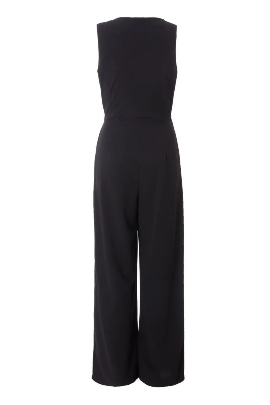 Quiz Waistcoat Jumpsuit Black Best