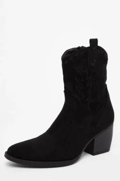 Quiz Black Western Ankle Boots Discount