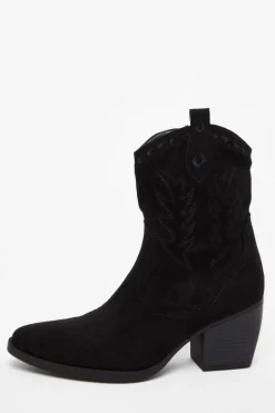 Quiz Black Western Ankle Boots Discount