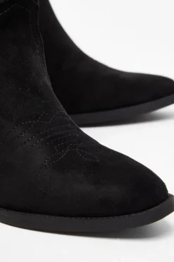 Quiz Black Western Ankle Boots Discount