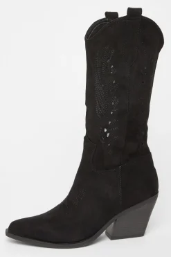 Quiz Western Boots Black Clearance