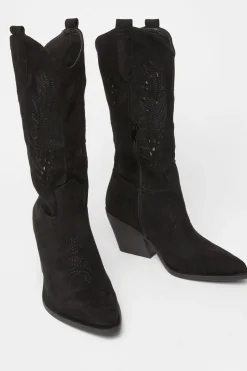 Quiz Western Boots Black Clearance