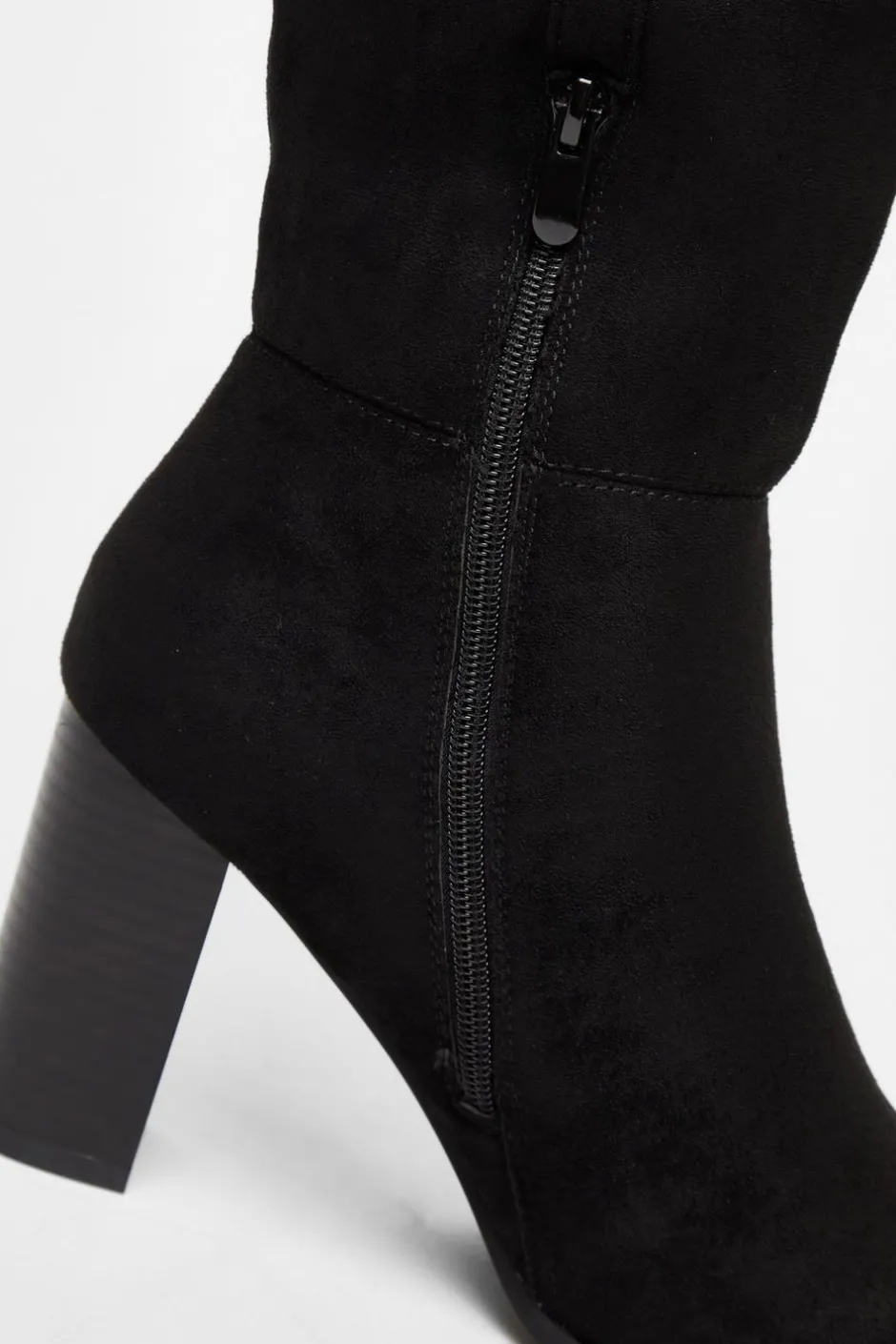 Quiz Western Knee High Boots Black