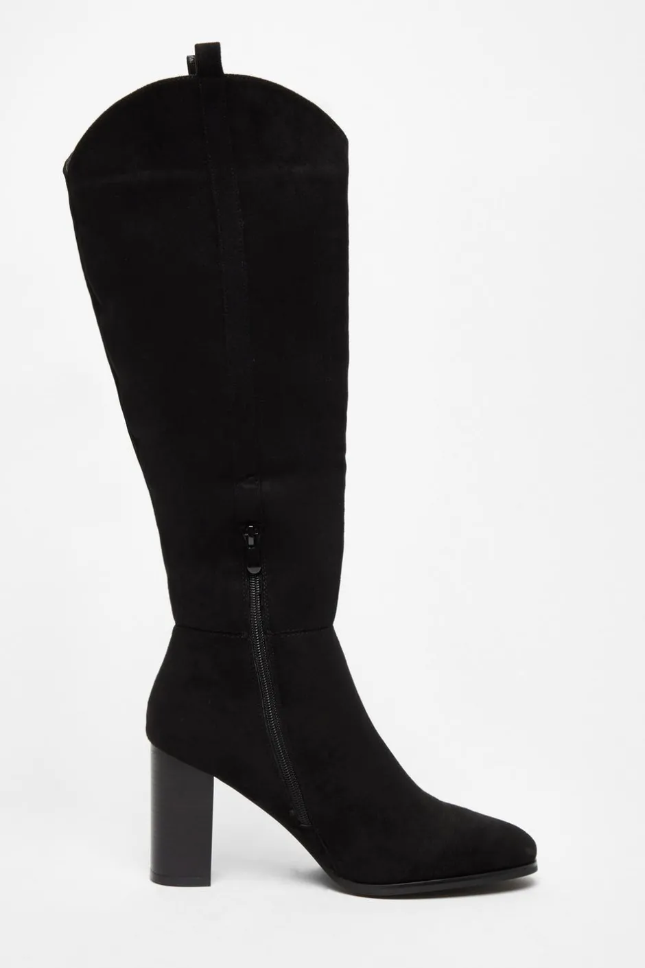 Quiz Western Knee High Boots Black