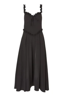 Quiz Black Woven Corset Midaxi Dress Clearance
