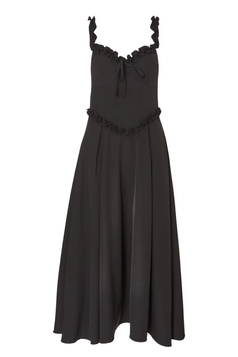 Quiz Black Woven Corset Midaxi Dress Clearance