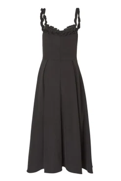 Quiz Black Woven Corset Midaxi Dress Clearance