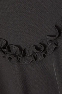 Quiz Black Woven Corset Midaxi Dress Clearance
