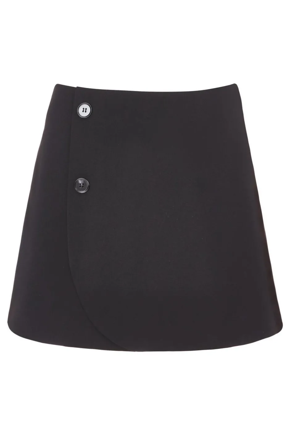 Quiz Black Wrap Mini Skirt Outlet