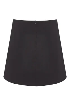 Quiz Black Wrap Mini Skirt Outlet