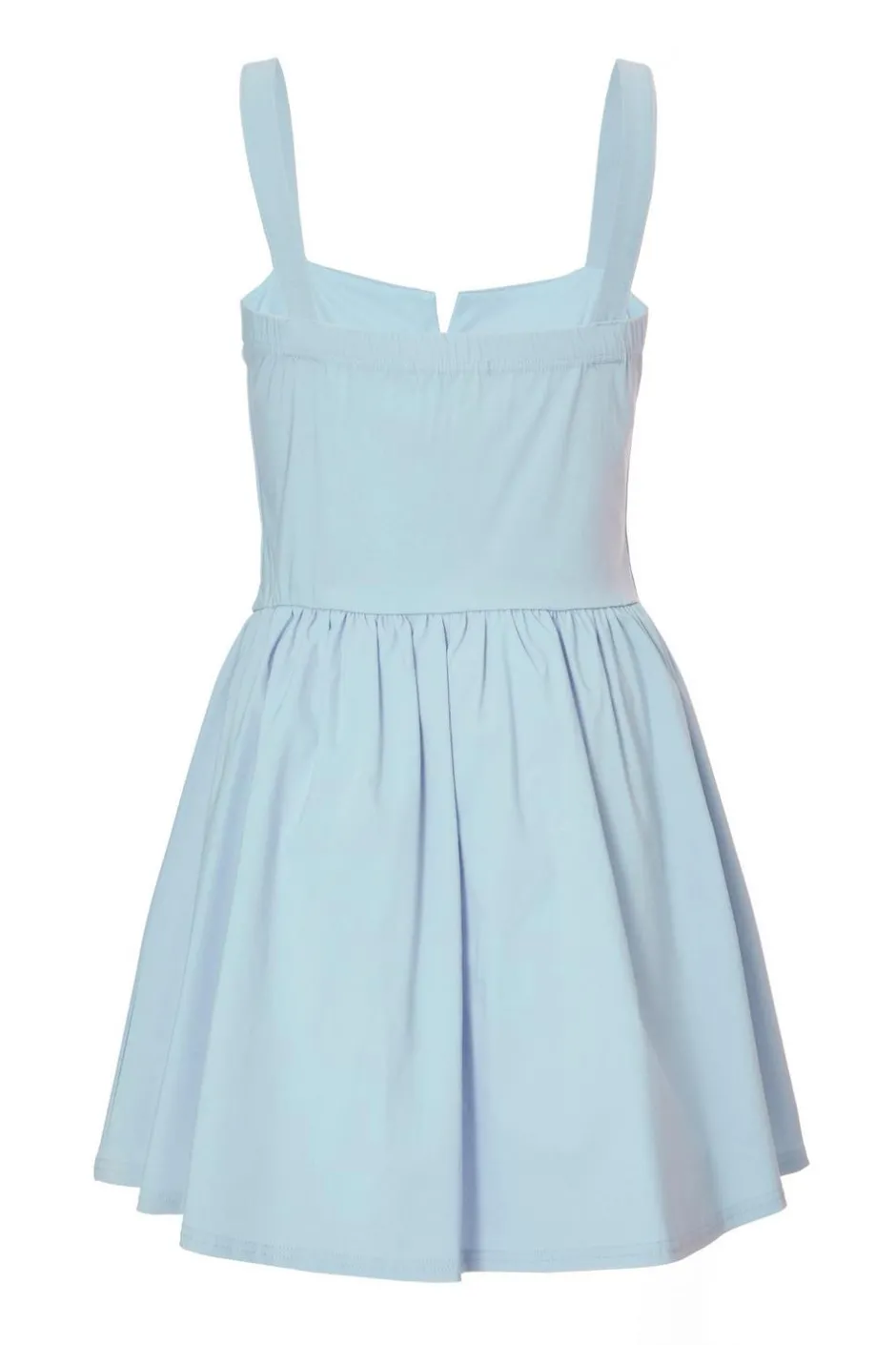 Quiz Bow Front Mini Dress Blue Hot