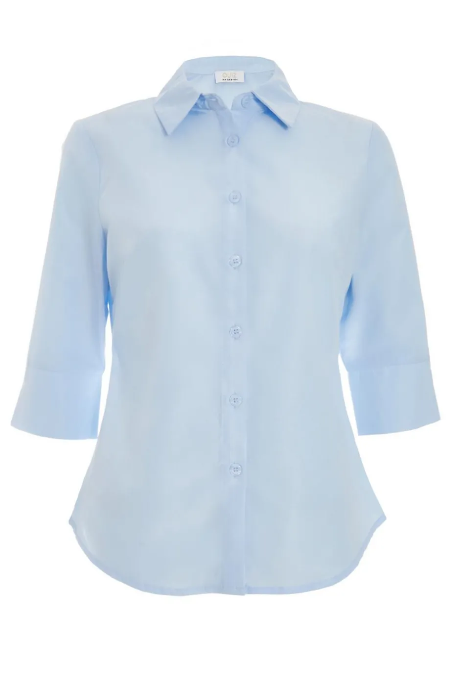 Quiz Blue Button Down Shirt Online