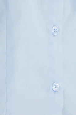 Quiz Blue Button Down Short Sleeve Shirt Sale