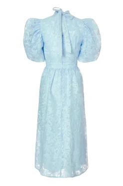 Quiz Blue Chiffon Diamante Midi Dress New