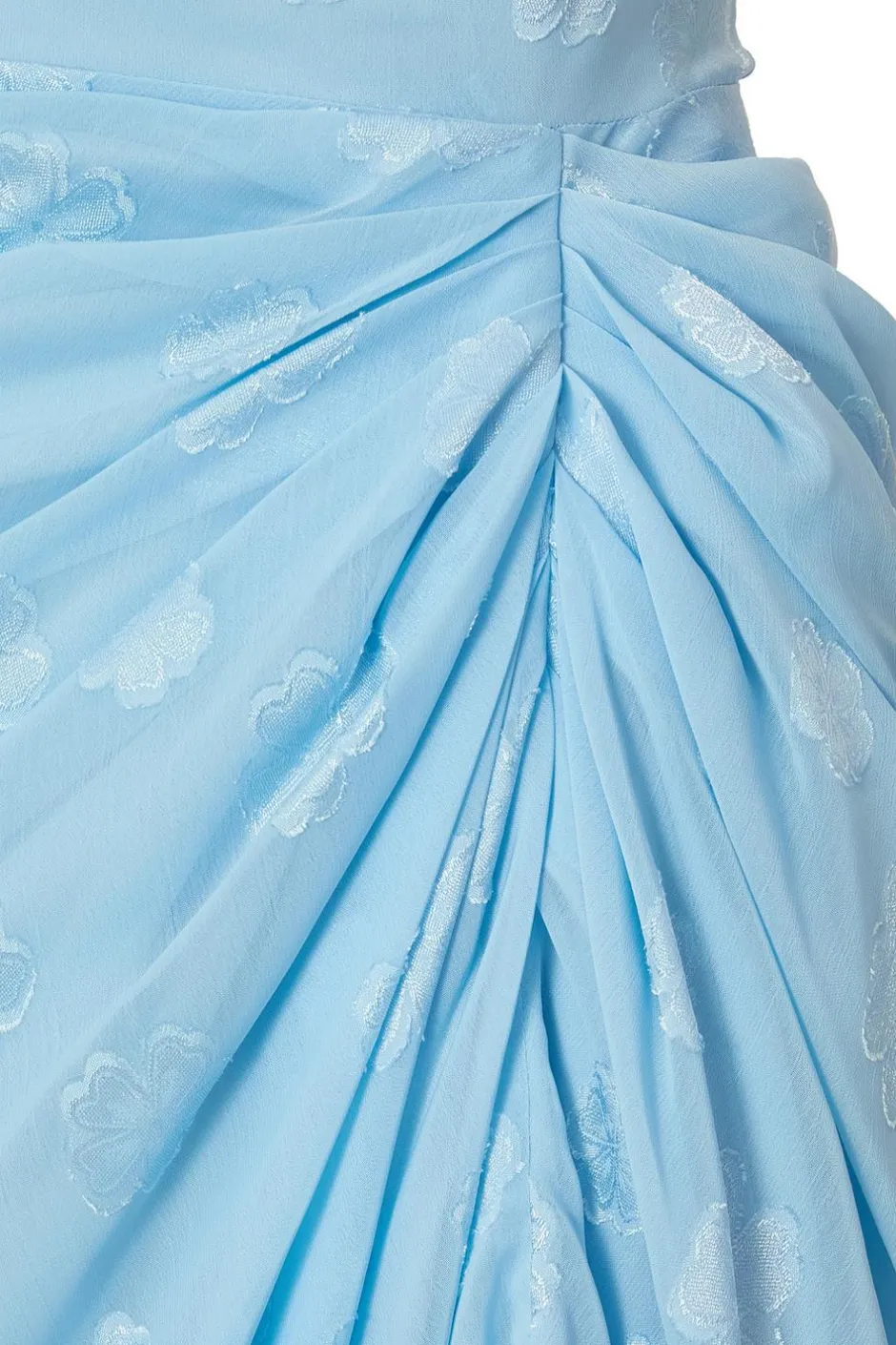 Quiz Blue Chiffon Floral Midi Dress Hot