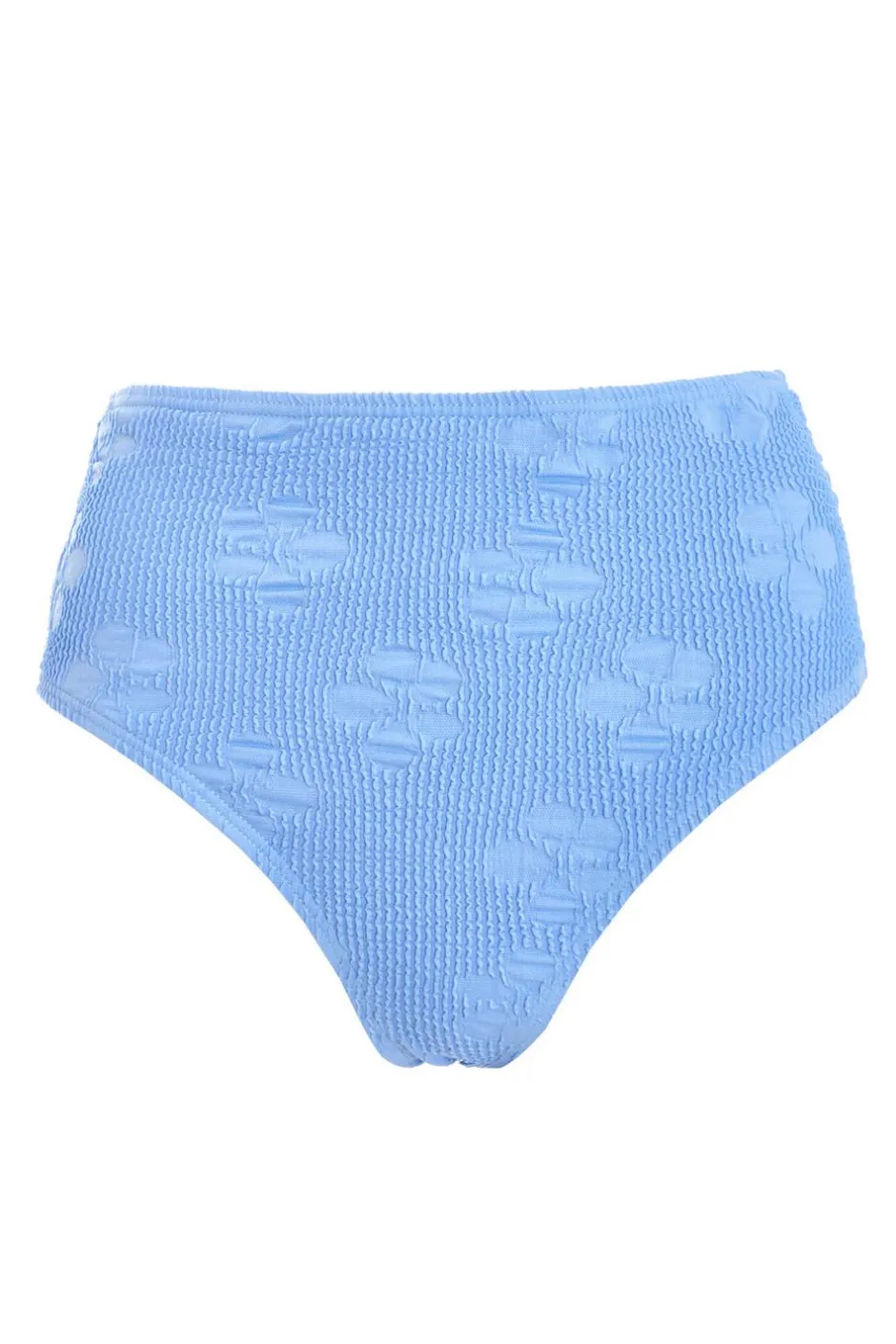 Quiz Blue Crinkle High Waist Bikini Bottoms Discount