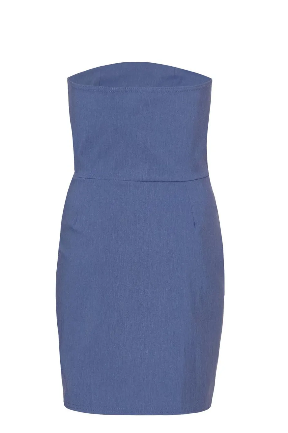 Quiz Blue Denim Bandeau Mini Dress Sale