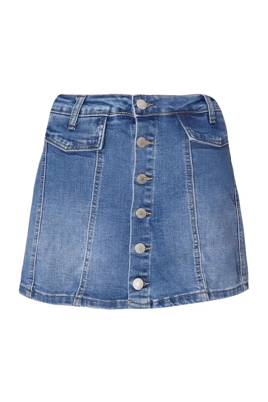 Quiz Denim Button Front Skort Blue Online