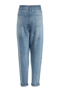 Quiz Blue Denim High Waisted Tapered Jeans