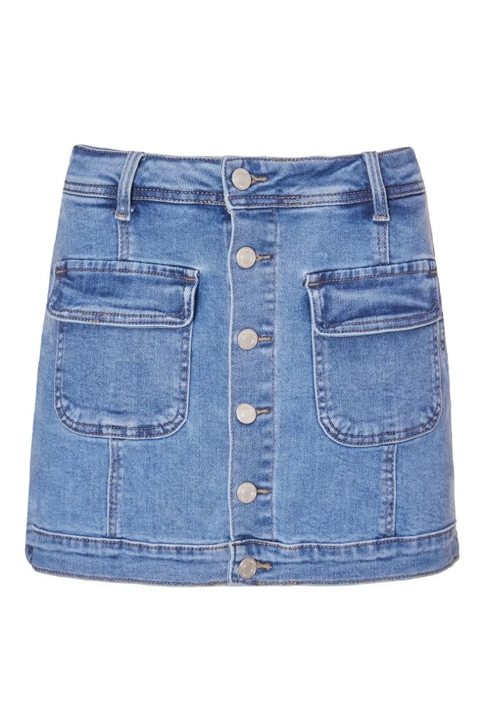 Quiz Blue Denim Pocket Detail Skort Sale