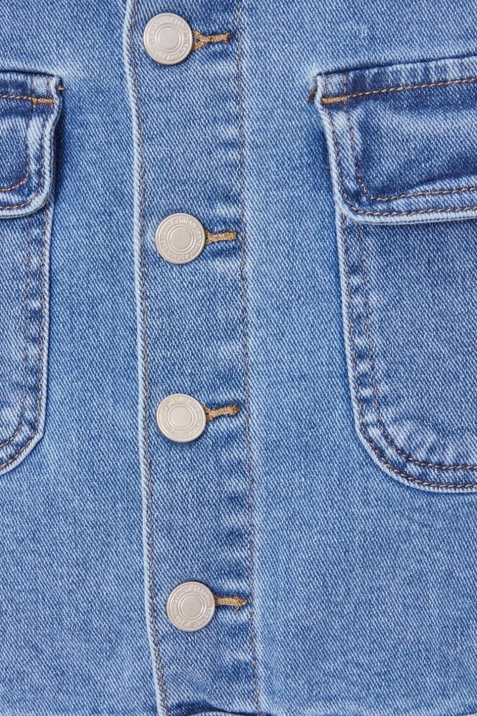 Quiz Blue Denim Pocket Detail Skort Sale